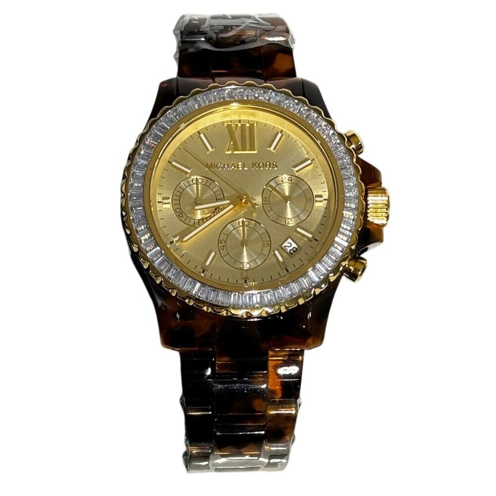 MICHAEL KORS WOMEN´S EVEREST TORTOISE ACETATE Watch - Picture 9 of 11